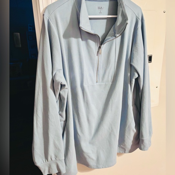 Torrid Blue Quarter-Zip Pullover - Picture 5 of 5